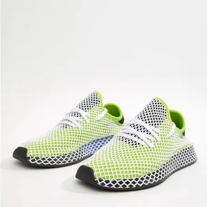 Adidas Deerupt Solar Slime Black Men's Size 11 B27779 Running Shoes