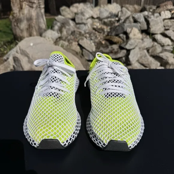 Adidas Deerupt Solar Slime Black Men's Size 11 B27779 Running Shoes