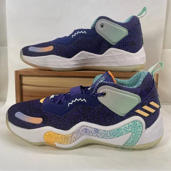Adidas D.o.n. Issue 3 GCA Playground Hoops Basketball Shoes GV7264 Men size 8.5