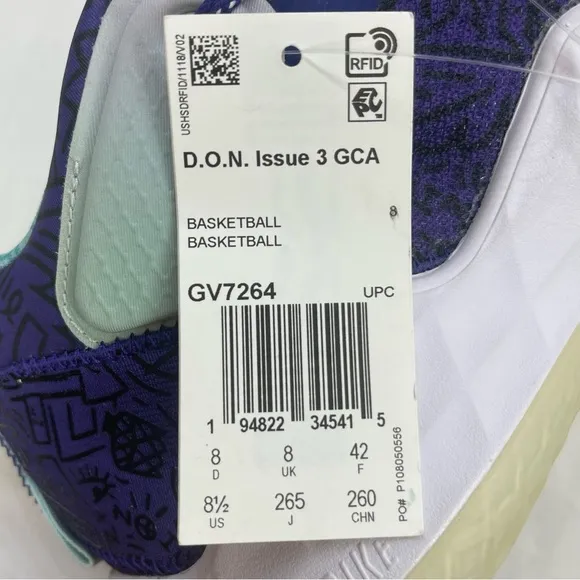 Adidas D.o.n. Issue 3 GCA Playground Hoops Basketball Shoes GV7264 Men size 8.5