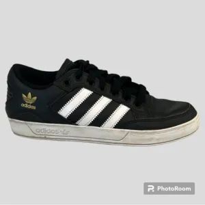 Adidas Evh 791004 Black 3 Strips Gold Logo Skateboarding Shoes