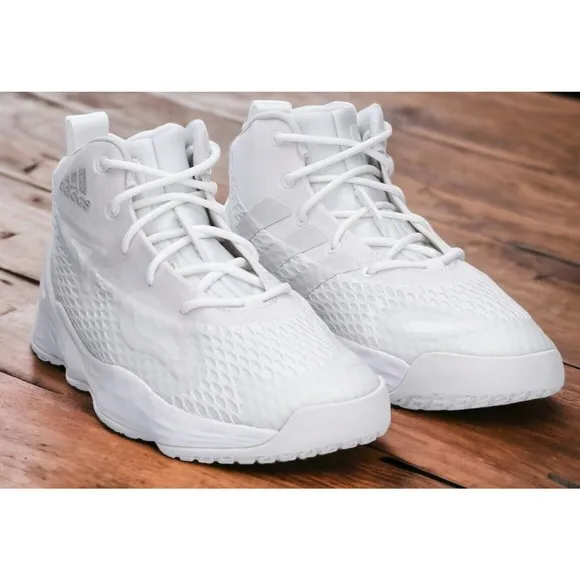 Adidas Exhibit A Low Top NBA Basketball Shoes White H67737 Mens 12 New Fast Ship