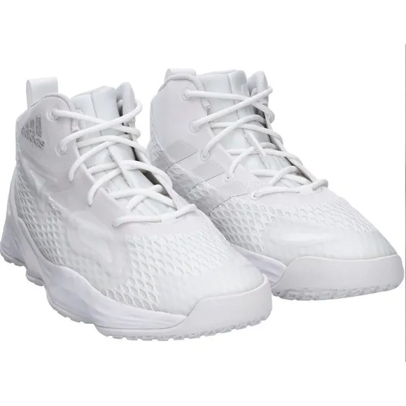 Adidas Exhibit A Low Top NBA Basketball Shoes White H67737 Mens 12 New Fast Ship