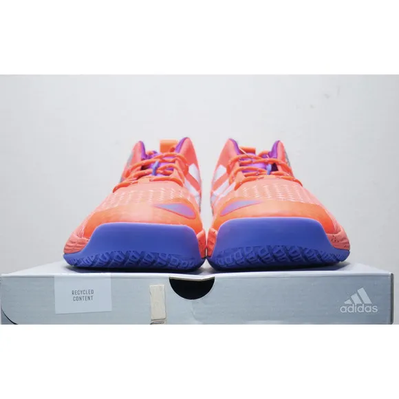 Adidas Exhibit A Red Blue Silver Pro Basketball Shoes - Men's Size 6 - Women 7