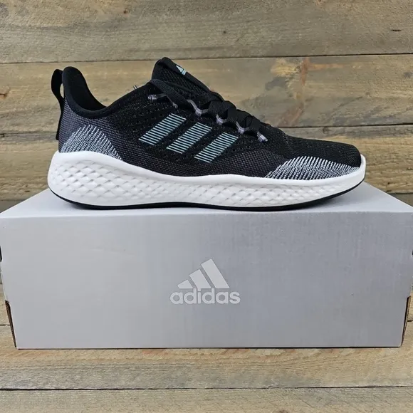 adidas Fluidflow 2.0 Women's Running Sportswear Shoes Black Grey