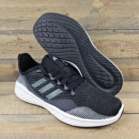 adidas Fluidflow 2.0 Women's Running Sportswear Shoes Black Grey