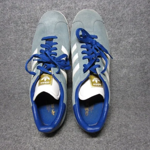 Adidas Gazelle Blue Suede Sneakers Mens Size 13 Casual Shoes RARE 2014