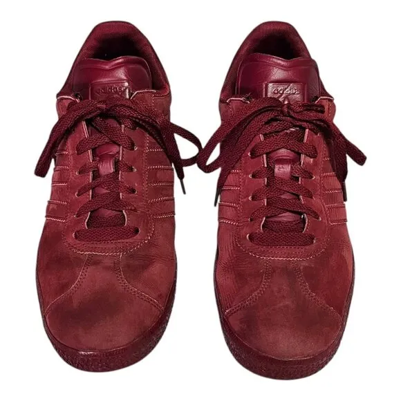 Adidas Gazelle Triple Burgundy Mono Red Sneakers Sz 11 Men's Shoe G48926