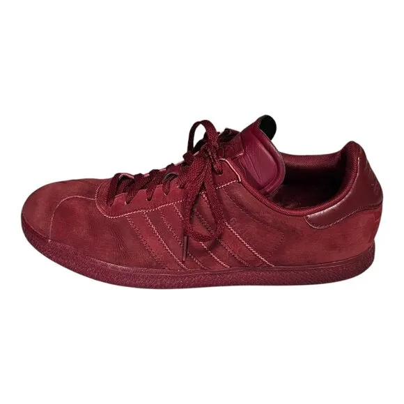 Adidas Gazelle Triple Burgundy Mono Red Sneakers Sz 11 Men's Shoe G48926