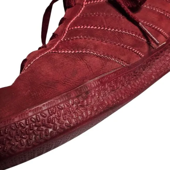 Adidas Gazelle Triple Burgundy Mono Red Sneakers Sz 11 Men's Shoe G48926