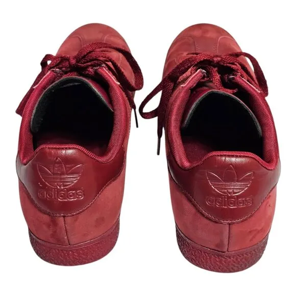 Adidas Gazelle Triple Burgundy Mono Red Sneakers Sz 11 Men's Shoe G48926