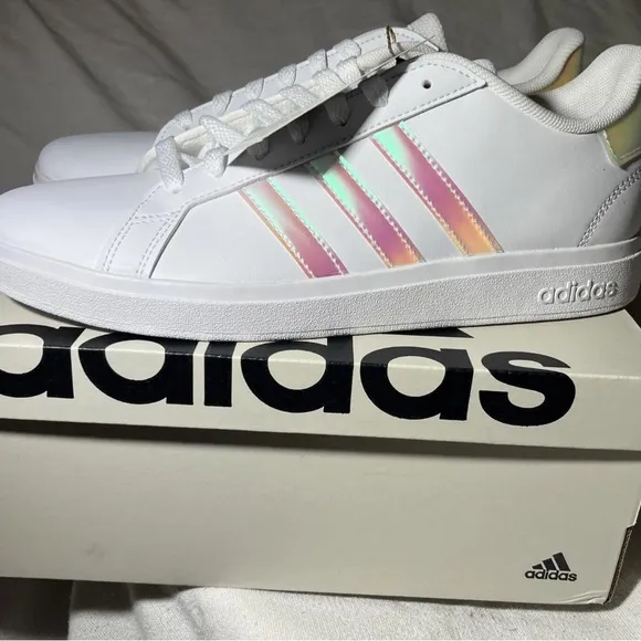 Adidas Grand Court Lifestyle Lace Tennis Shoes GY2326 Size 7 Y