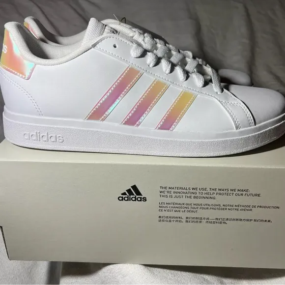 Adidas Grand Court Lifestyle Lace Tennis Shoes GY2326 Size 7 Y