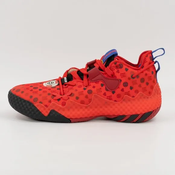 Adidas Harden Vol. 6 'Vivid Red Monogram' HQ3884 Basketball size 8 Men 9 Women