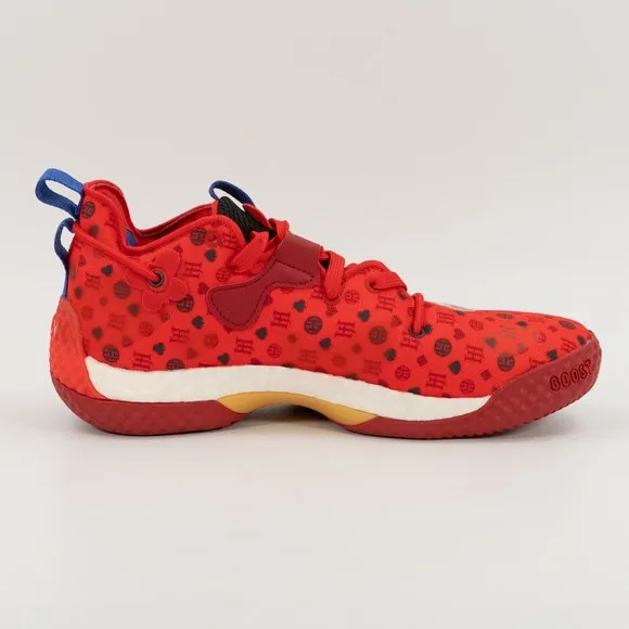 Adidas Harden Vol. 6 'Vivid Red Monogram' HQ3884 Basketball size 8 Men 9 Women