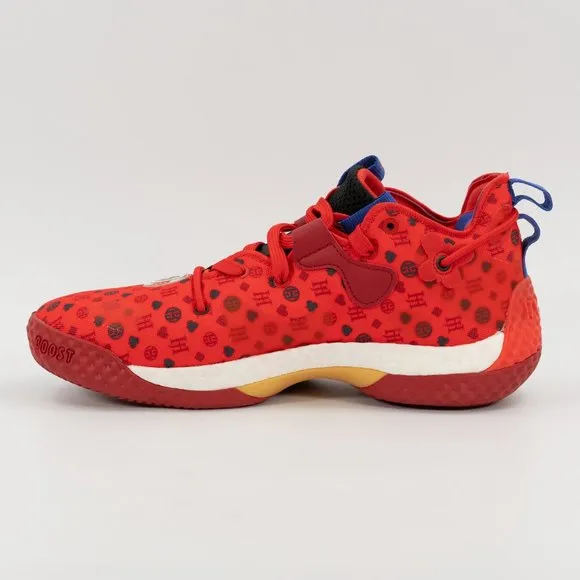 Adidas Harden Vol. 6 'Vivid Red Monogram' HQ3884 Basketball size 8 Men 9 Women