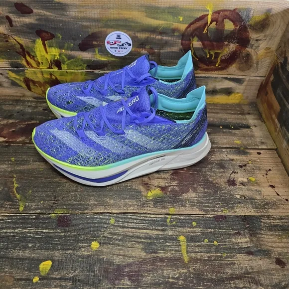 adidas Men 8.5/Women 9.5 ADIZERO PRIME X 2.0 STRUNG RUNNING SHOES Cobalt IF1209