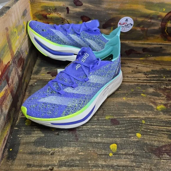 adidas Men 8.5/Women 9.5 ADIZERO PRIME X 2.0 STRUNG RUNNING SHOES Cobalt IF1209