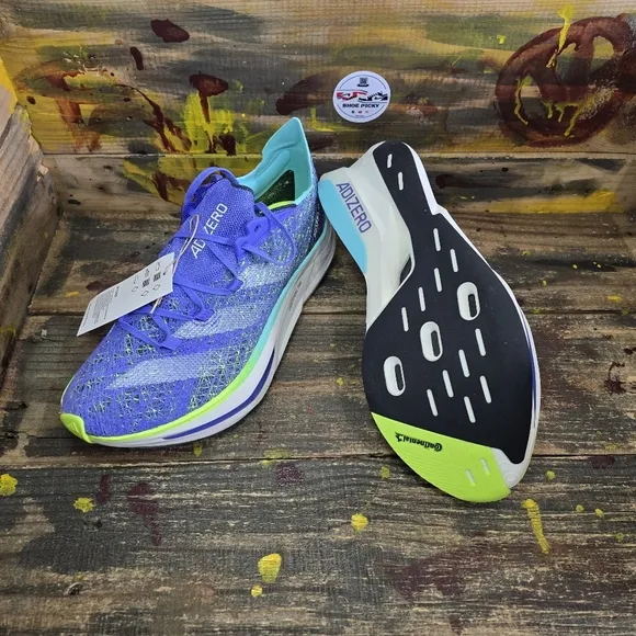adidas Men 8.5/Women 9.5 ADIZERO PRIME X 2.0 STRUNG RUNNING SHOES Cobalt IF1209