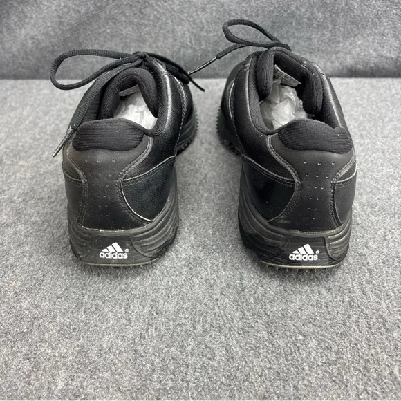 Adidas Mens AdiComfort 2 Black Leather Soft Spike Golf Shoes Sz 10 FitFOAM