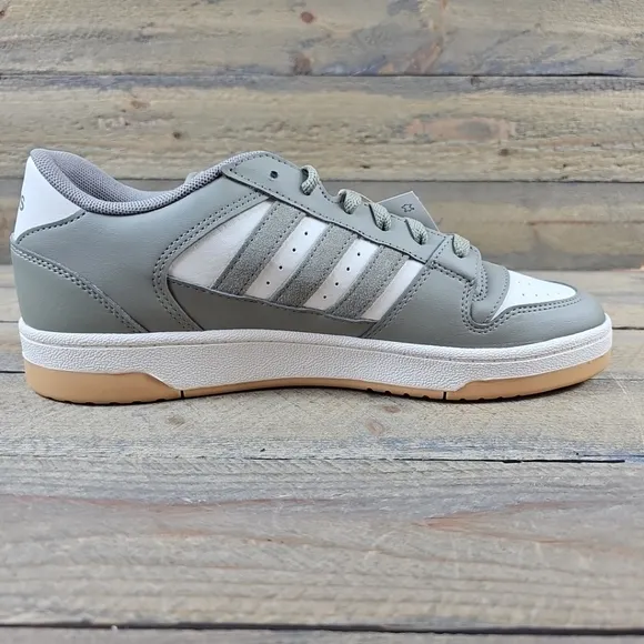 Adidas Men's Break Start Sportswear Athletic Shoes Green Pebble Chalk White