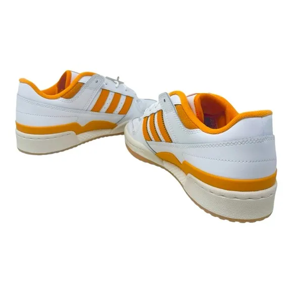 Adidas Men's Forum Low Cl IH7831 White/Black/Orange Gum Size 11.5