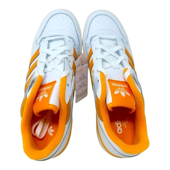 Adidas Men's Forum Low Cl IH7831 White/Black/Orange Gum Size 11.5