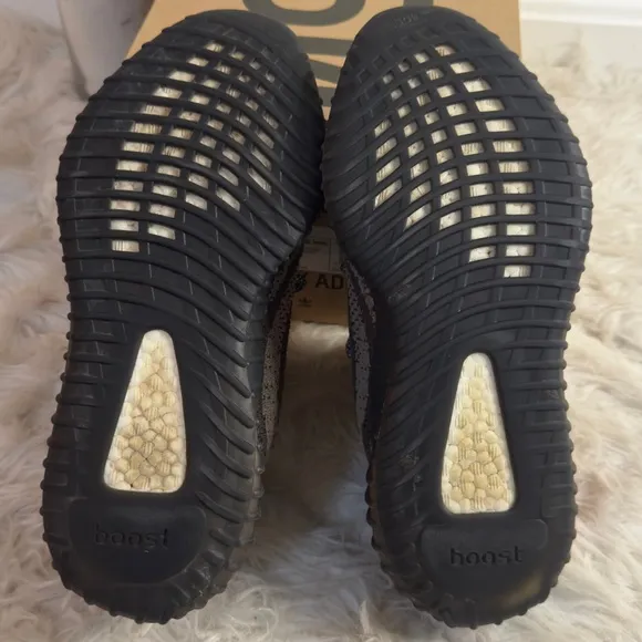 Adidas Men’s Yeezy Boost 350-Black and Orange sneakers. Like new w/box. Size:8.5