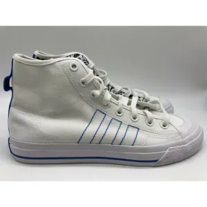 Adidas Nizza Hi RF Lifestyle Shoes White Black-Royal Blue FY3092 Men Size 10 NWT