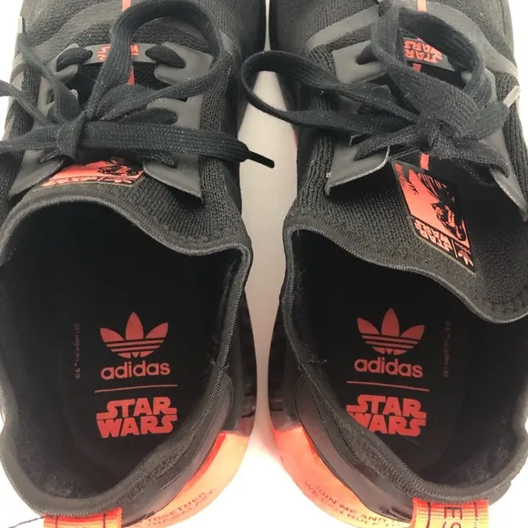 Adidas NMD_R1 Star Wars Black Orange Sneakers Men 12