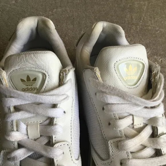 Adidas Original Falcon Shoes For Women - Color White and Gold