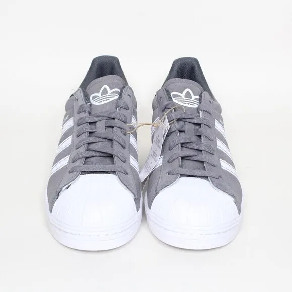 Adidas Originals Superstar Grey White Suede Shoes Men's Sneakers IF3645 Size 8.5