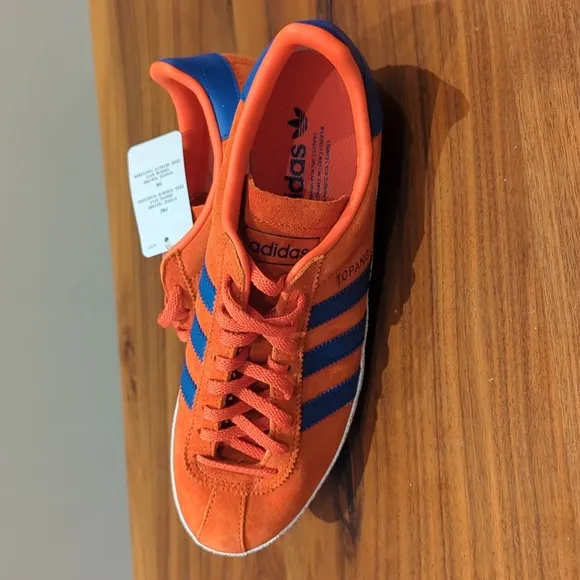Adidas Originals Topanga Orange Suede Men's 7.5
