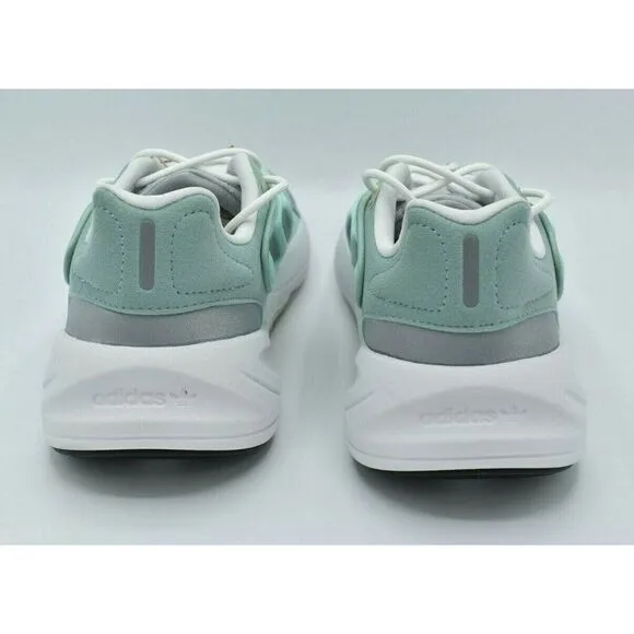 Adidas Originals Women Size 9.5 Ozelia W Hazy Green Silver Metallic Shoes GX3669