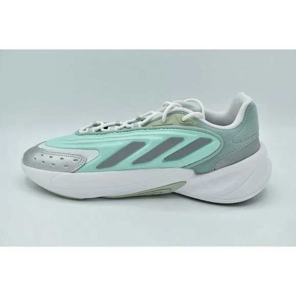 Adidas Originals Women Size 9.5 Ozelia W Hazy Green Silver Metallic Shoes GX3669
