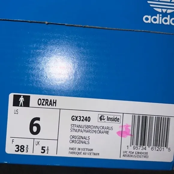 adidas Ozrah Shoes men sz 6 women sz 7.5 monochromatic tech sneaker shoes new