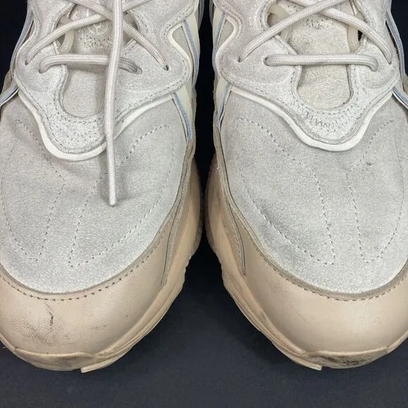 Adidas Ozweego - Men's Size 13 - Wonder White Beige Suede - Low Sneakers- IF3336