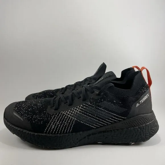 Adidas Parley x Terrex Two Ultra 'Core Black' Running Shoes Mens Size 12 Comfort