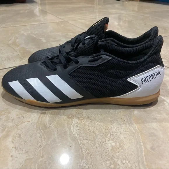 Adidas Predator 20.4 In Sala Black/Black Indoor Soccer Shoes Size 9.5