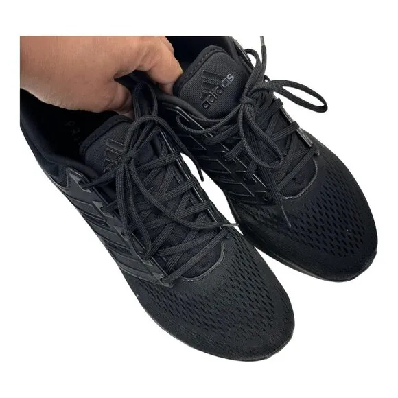 Adidas PWI001001 Primegreen Shoes Men Sz 12 Black Running Athletic Comfort