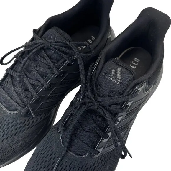 Adidas PWI001001 Primegreen Shoes Men Sz 12 Black Running Athletic Comfort