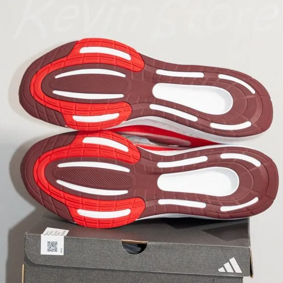 Adidas red men running shoes