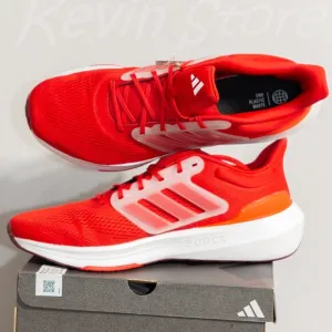 Adidas red men running shoes