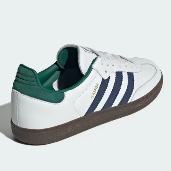adidas Samba OG White / Collegiate Navy / Green