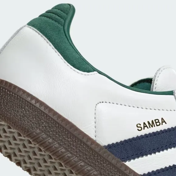 adidas Samba OG White / Collegiate Navy / Green
