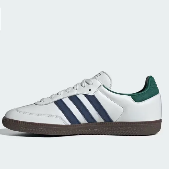 adidas Samba OG White / Collegiate Navy / Green