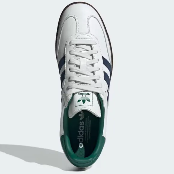 adidas Samba OG White / Collegiate Navy / Green