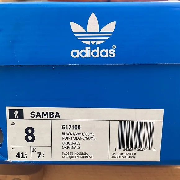 Adidas Samba Originals Shoes Black White G17100 8