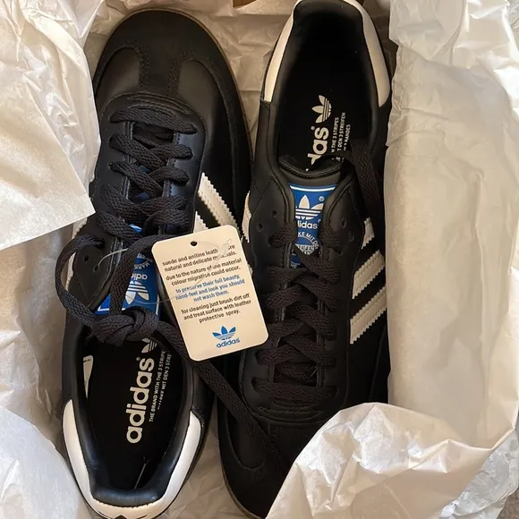 Adidas Samba Originals Shoes Black White G17100 8