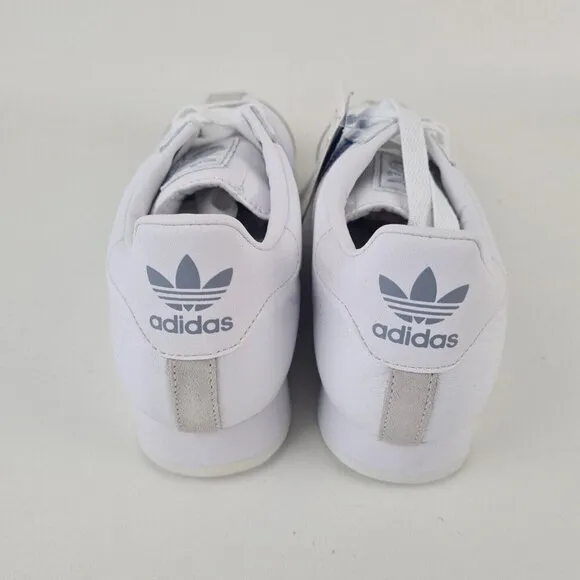 Adidas Samoa Lea Shoes White Originals Leather Casual Size 4.5 Y = 6 Wmn
